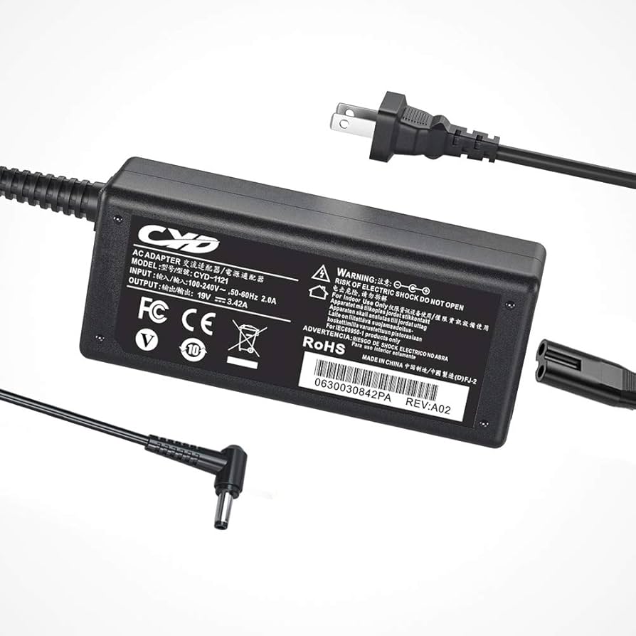 Toshiba ノートパソコン ブラック B65R ACアダプター、マウス付き Amazon.co.jp: CYD 65W 19V 3.42A【高速 ACアダプター】互換対応